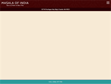 Tablet Screenshot of masalaofindia.com